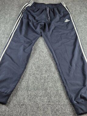 Adidas Track Pants Aeroready Prime Green Pockets Men’s Size L Activewear Black